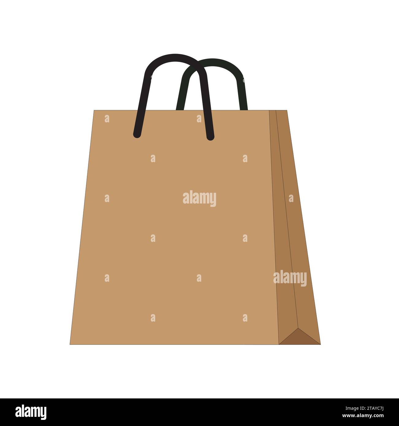 Panier papier isolated on white Illustration de Vecteur
