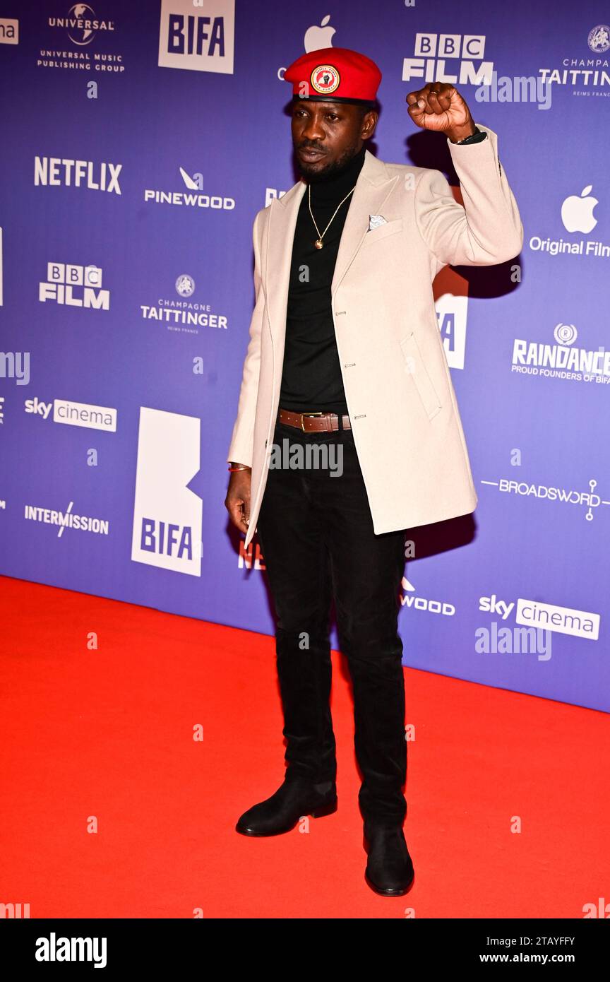 Londres, Royaume-Uni. 3 décembre 2023. Bobi Wine participe au 26e British Independent film Awards 2023 à Old Billingsgate, Londres, Royaume-Uni. Crédit : Voir Li/Picture Capital/Alamy Live News Banque D'Images