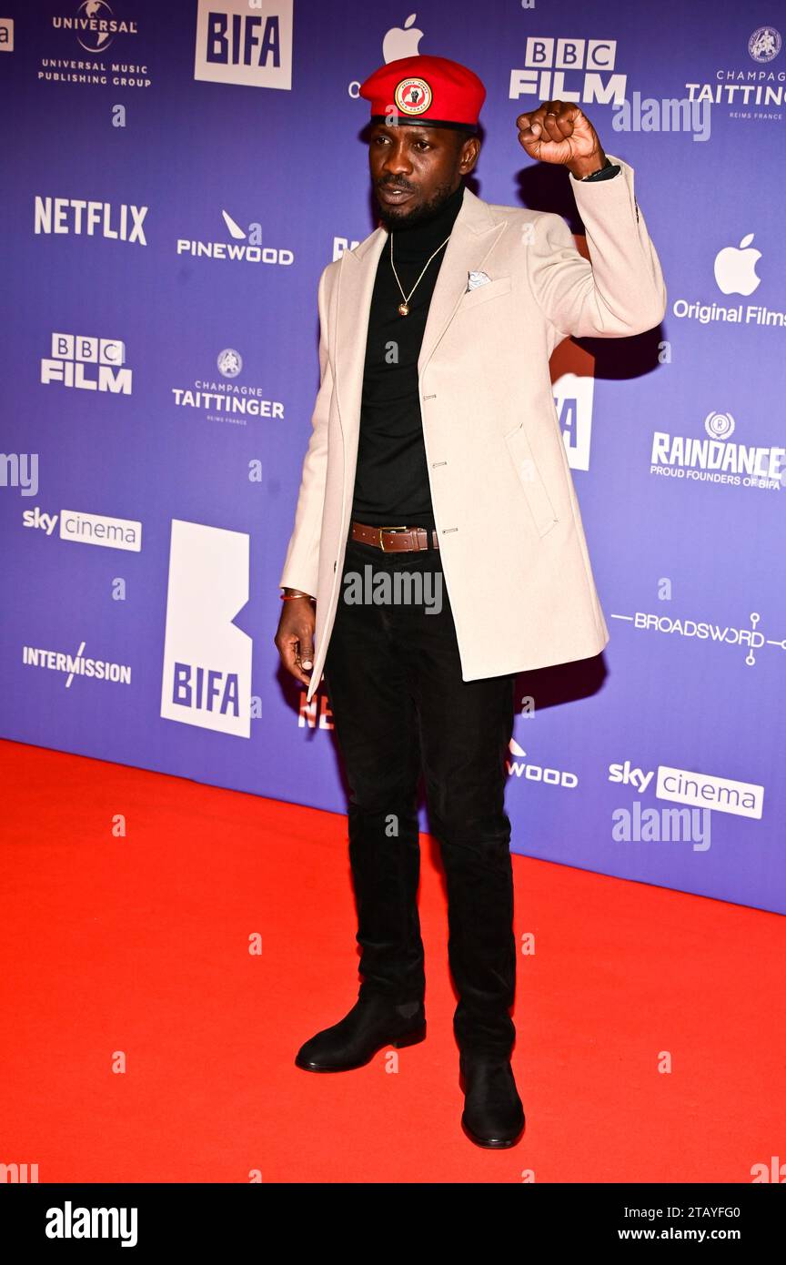 Londres, Royaume-Uni. 3 décembre 2023. Bobi Wine participe au 26e British Independent film Awards 2023 à Old Billingsgate, Londres, Royaume-Uni. Crédit : Voir Li/Picture Capital/Alamy Live News Banque D'Images