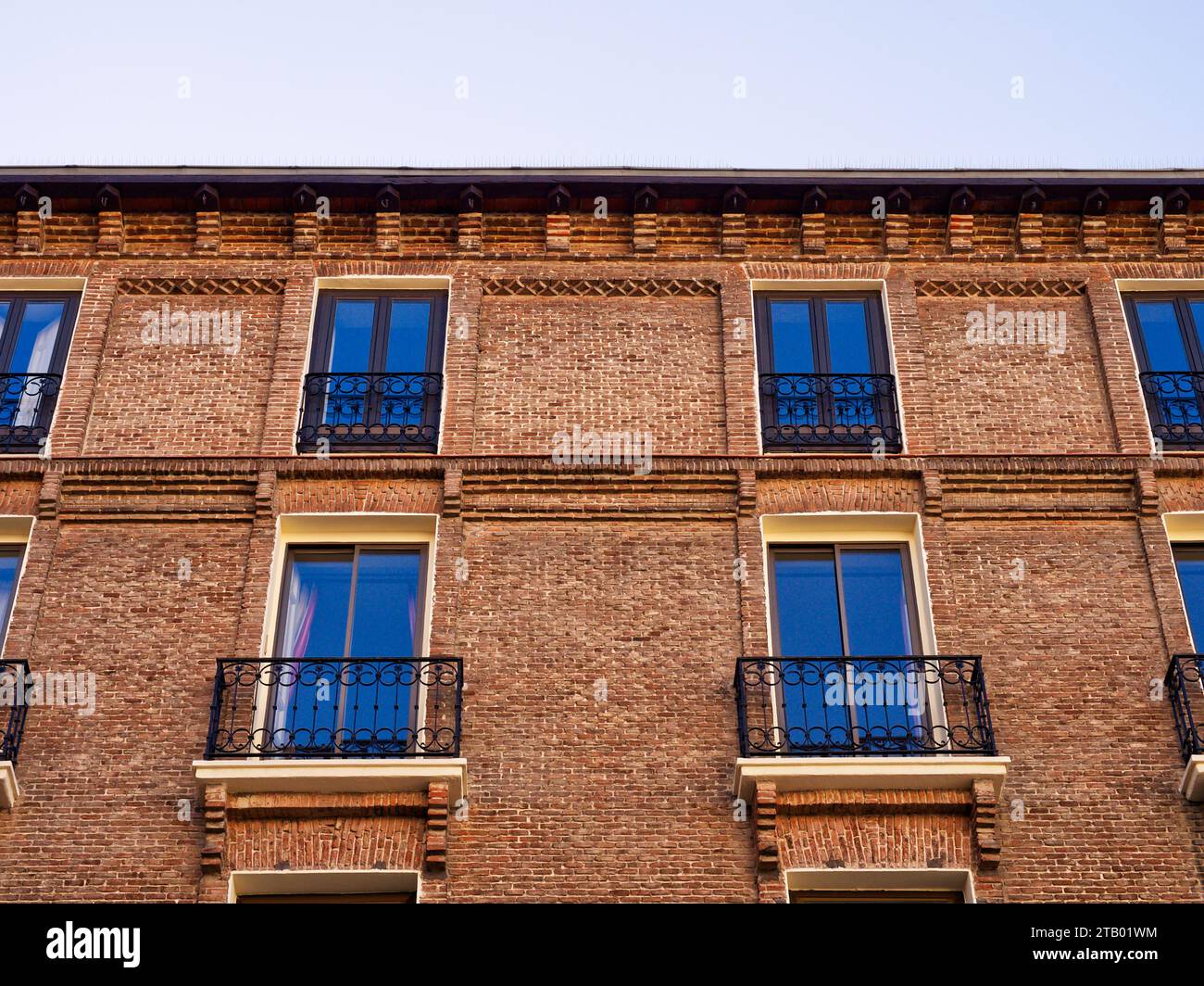 Façades de bâtiments et architecture à Madrid, Espagne Banque D'Images