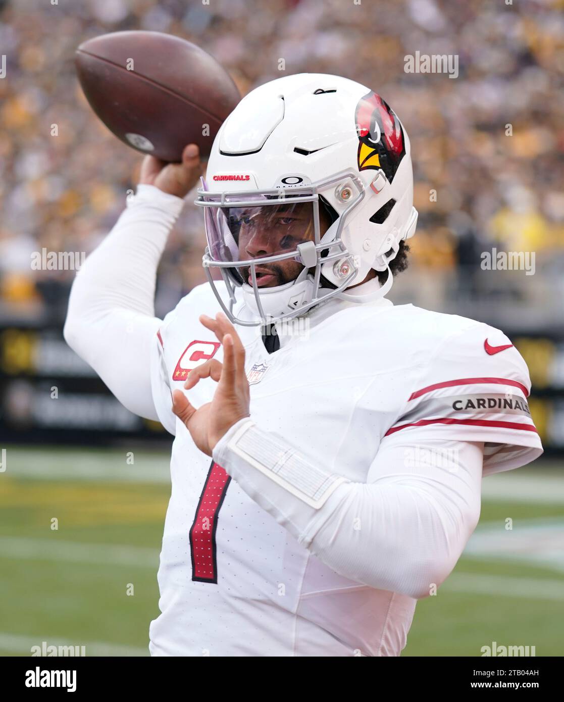 3 décembre 2023, blanc, blanc, États-Unis : 3 décembre, 2023 : Kyler Murray #1 lors du match Pittsburgh Steelers vs Arizona Cardinals à Pittsburgh PA au stade Arisure. Brook Ward/AMG (image de crédit : © AMG/AMG via ZUMA Press Wire) USAGE ÉDITORIAL SEULEMENT! Non destiné à UN USAGE commercial ! Banque D'Images