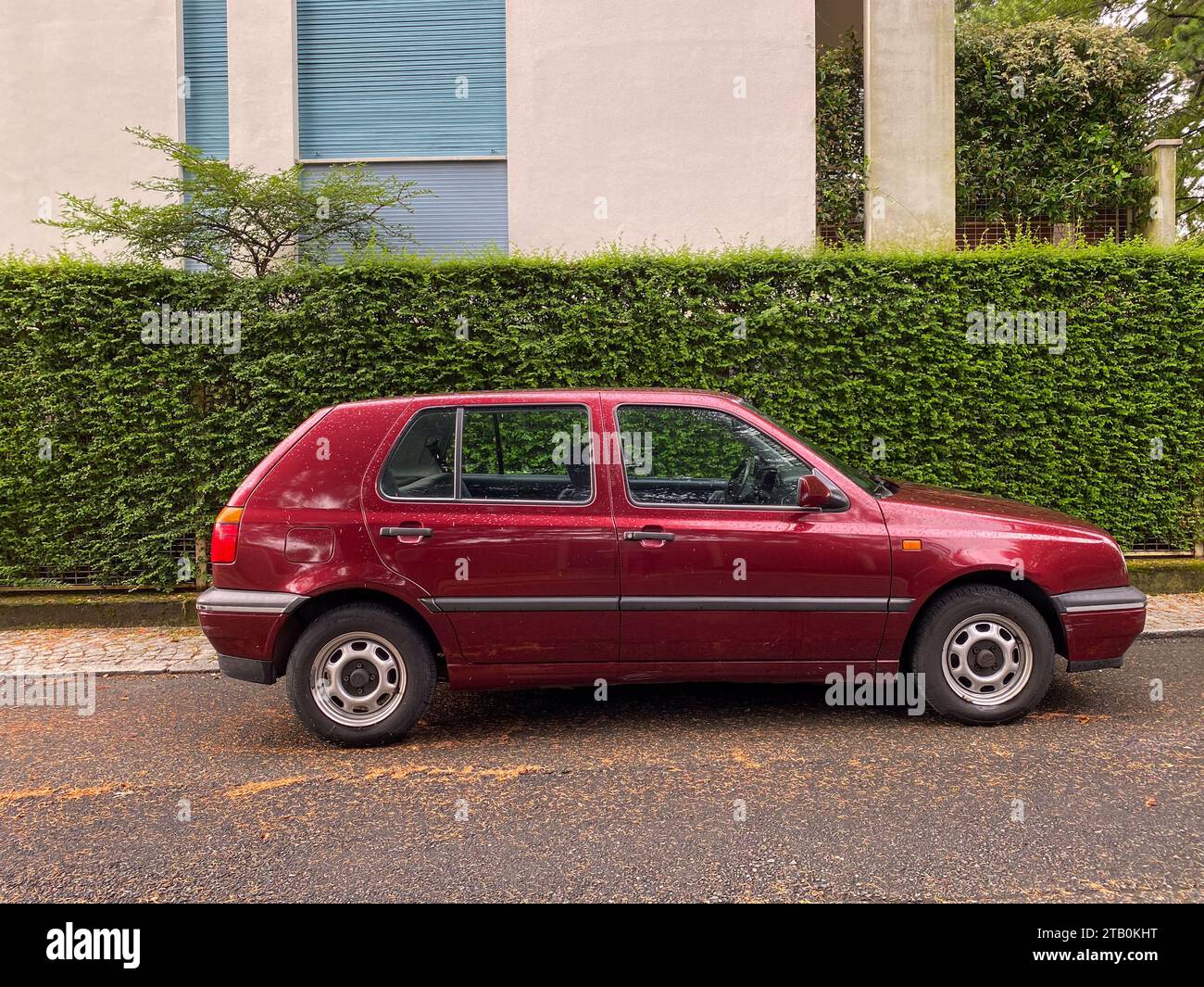 Ivrea, Italie - 10 août 2023, antenne de Maisons pour familles nombreuses, par Figini et Pollini dans les années 40, ville industrielle d'Ivrea Olivetti Banque D'Images