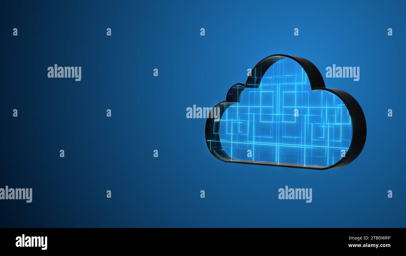 Technologie de Cloud Computing avec flux de données Banque D'Images