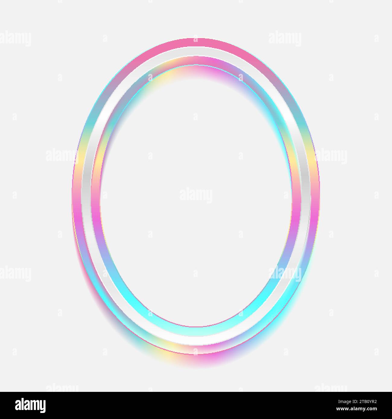 Cadre holographique ellipse géométrique abstrait tech fond. Conception colorée d'art vectoriel Illustration de Vecteur