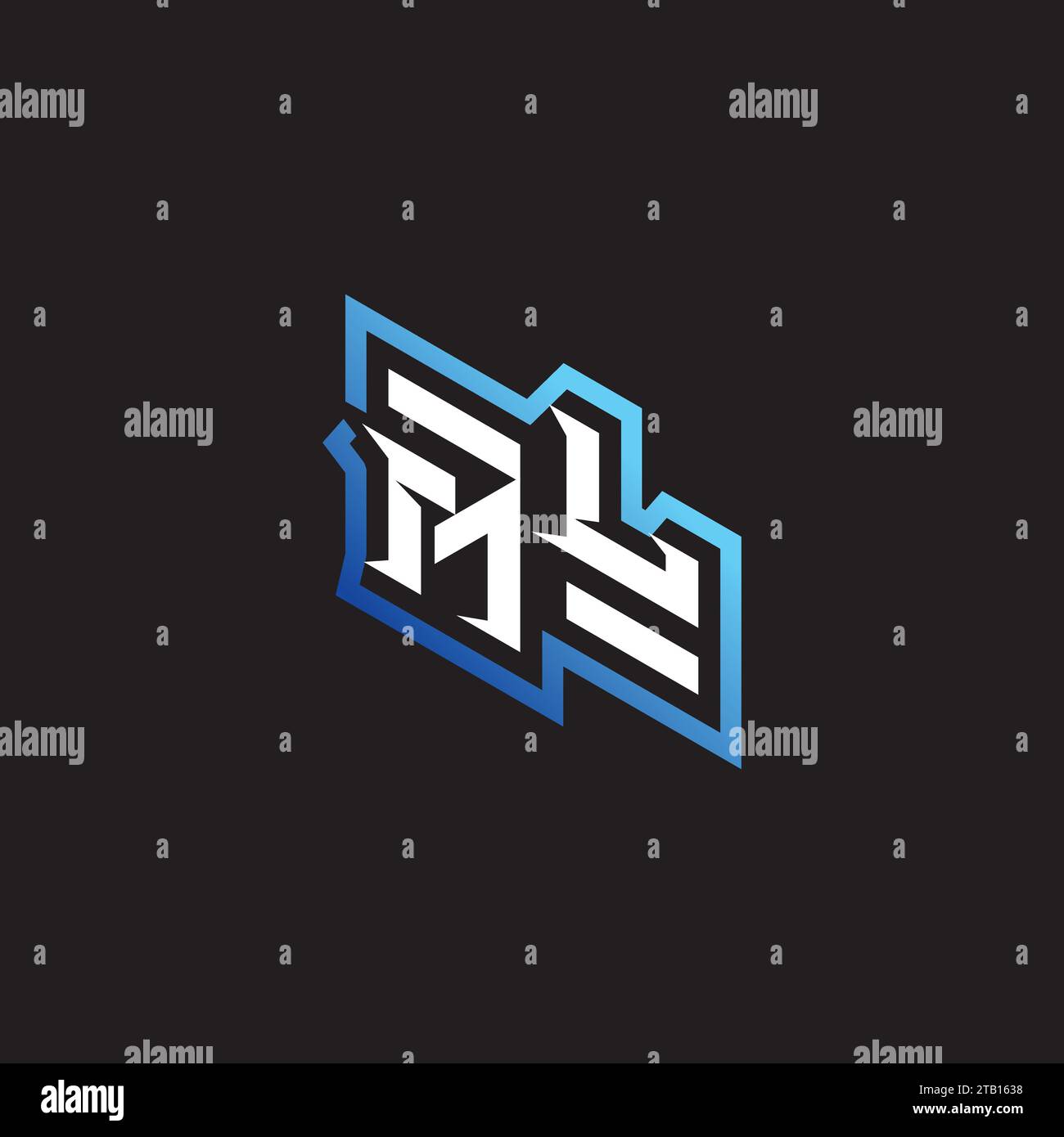 ML équipe de jeu initiale, youtube, twitch et clipart logo d'illustration stock Illustration de Vecteur