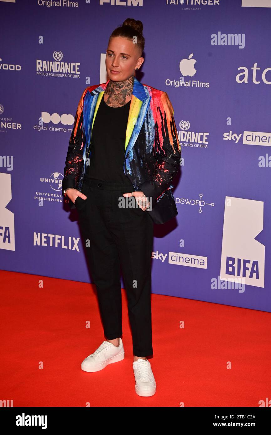 Londres, Royaume-Uni. 3 décembre 2023. Laura Ambler participe au 26e British Independent film Awards 2023 à Old Billingsgate, Londres, Royaume-Uni. Banque D'Images