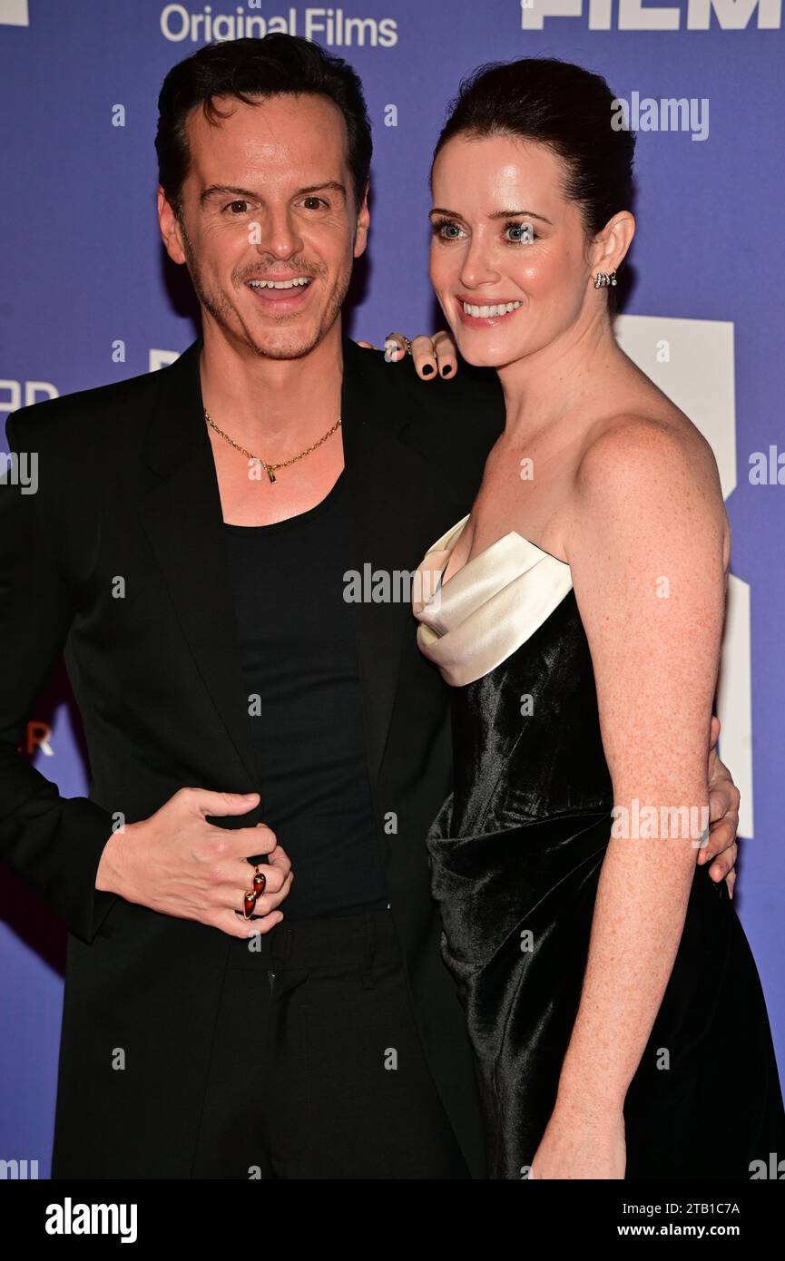 Londres, Royaume-Uni. 3 décembre 2023. Andrew et Jodie Comer assistent au 26e British Independent film Awards 2023 à Old Billingsgate, Londres, Royaume-Uni. Banque D'Images