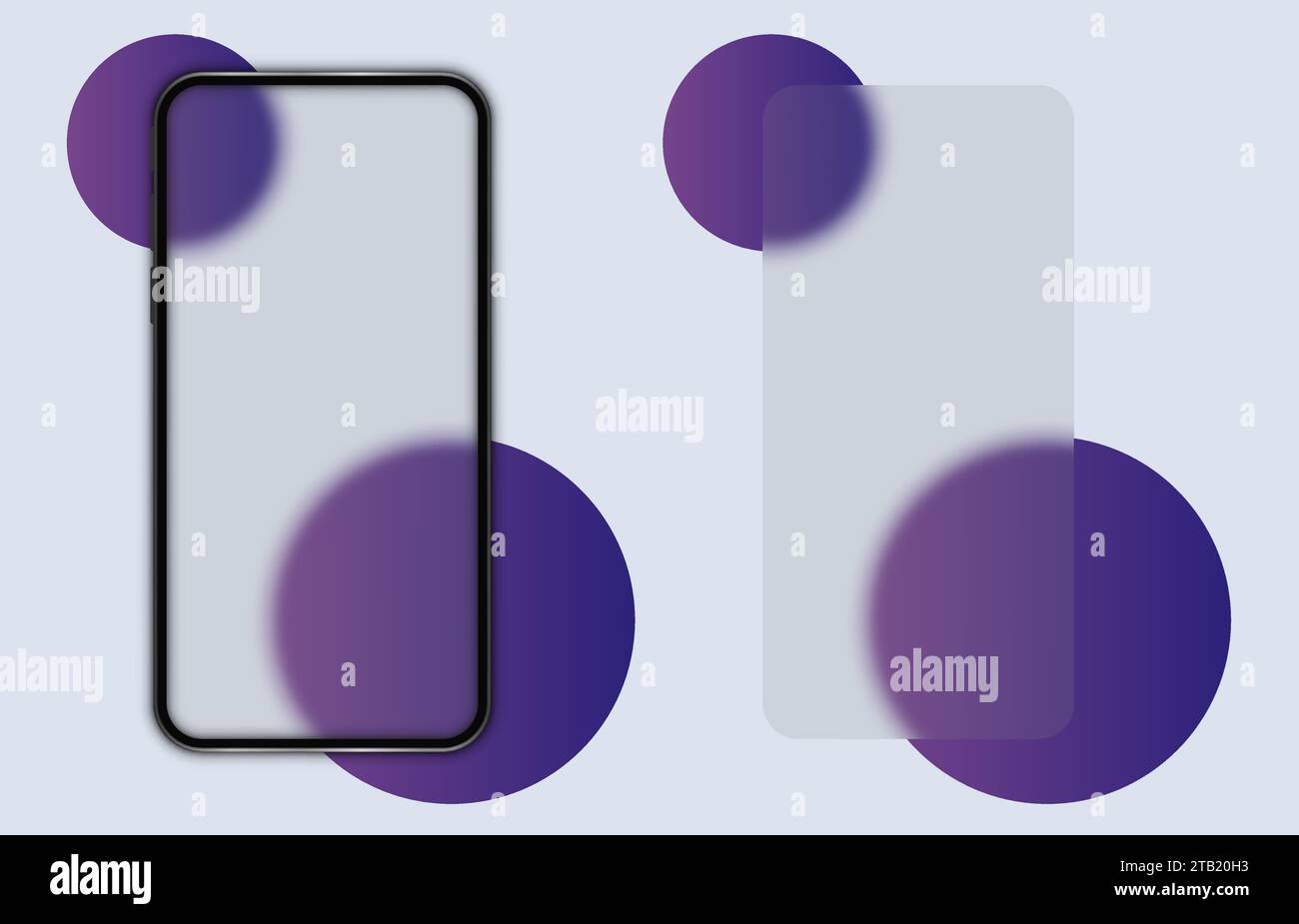 Smartphone Glassmorphism. Plaques de verre transparentes. Illustration vectorielle. SPE 10. Illustration de Vecteur
