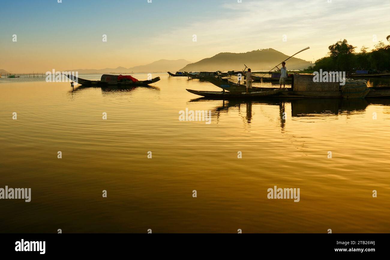 Lagune Chuon à Hué, centre de ò Vietnam 4 Banque D'Images