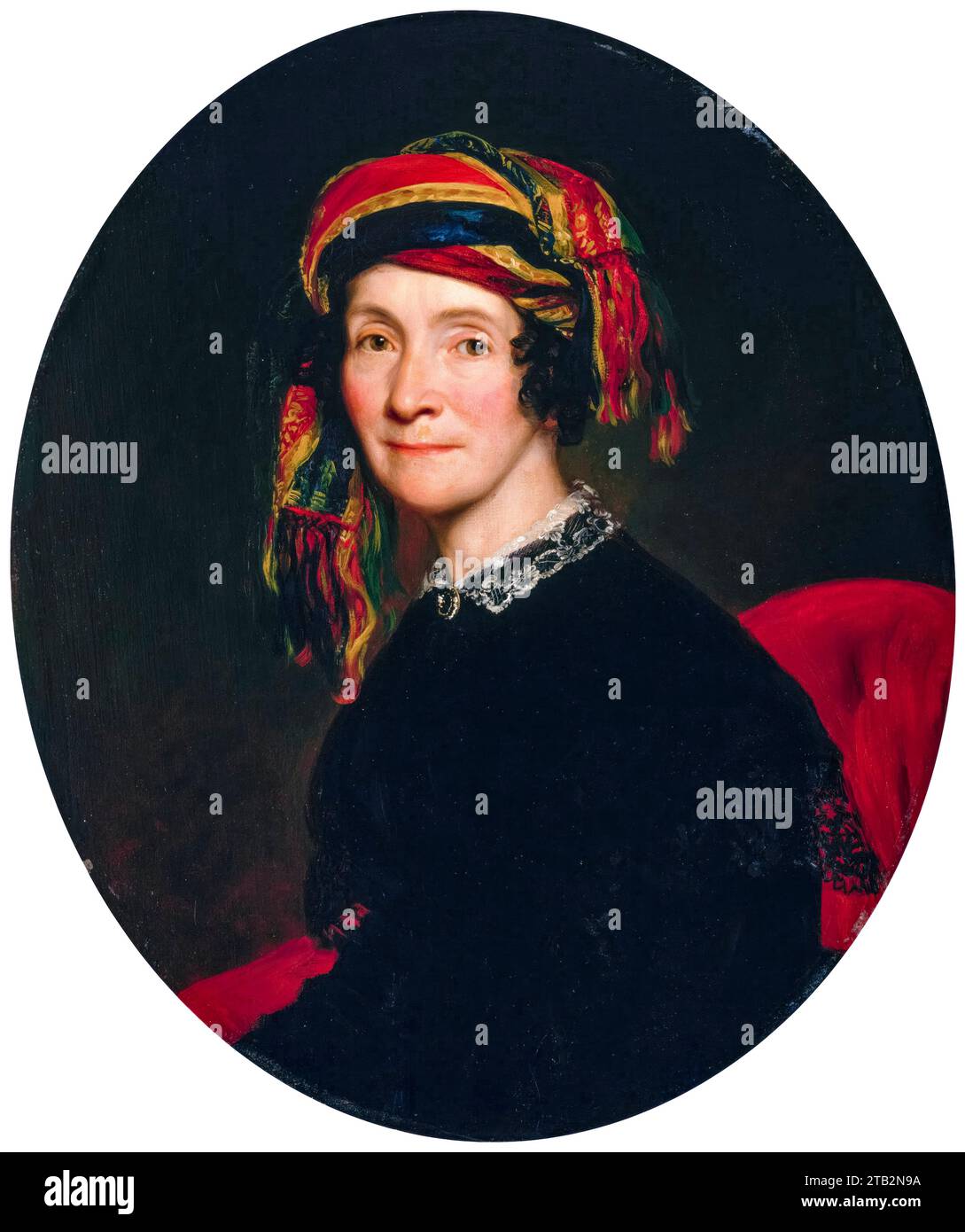 Mme Jonathan Russell (Lydia Smith, 1786–1859), artiste américaine, portrait à l'huile sur toile de George Peter Alexander Healy, 1843-1847 Banque D'Images