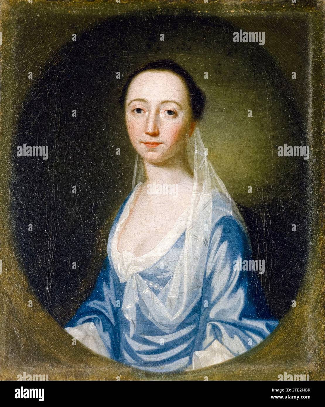 George Romney, Millicent Watson, portrait à l'huile sur toile, 1755-1759 Banque D'Images