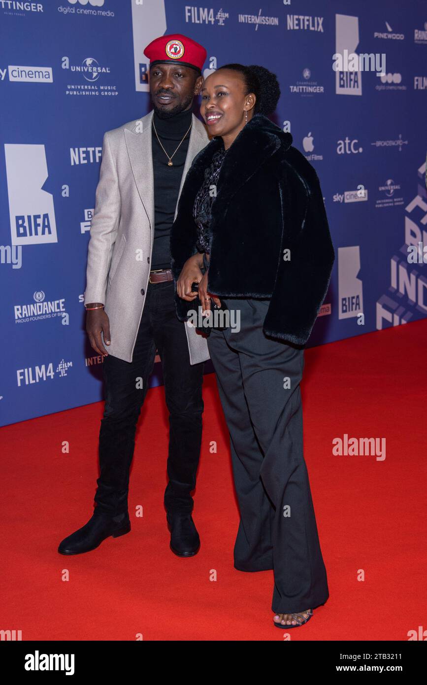 Bobi Wine et Barbie Kyagulanyi participent aux 26e British Independent film Awards à Old Billingsgate. (Photo de Loredana Sangiuliano / SOPA Images/Sipa USA) Banque D'Images