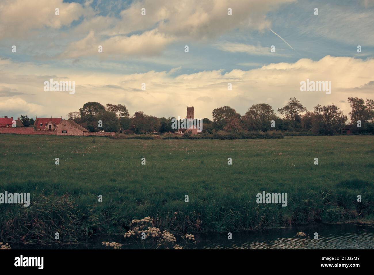 Mark Church de Mark Causeway Banque D'Images