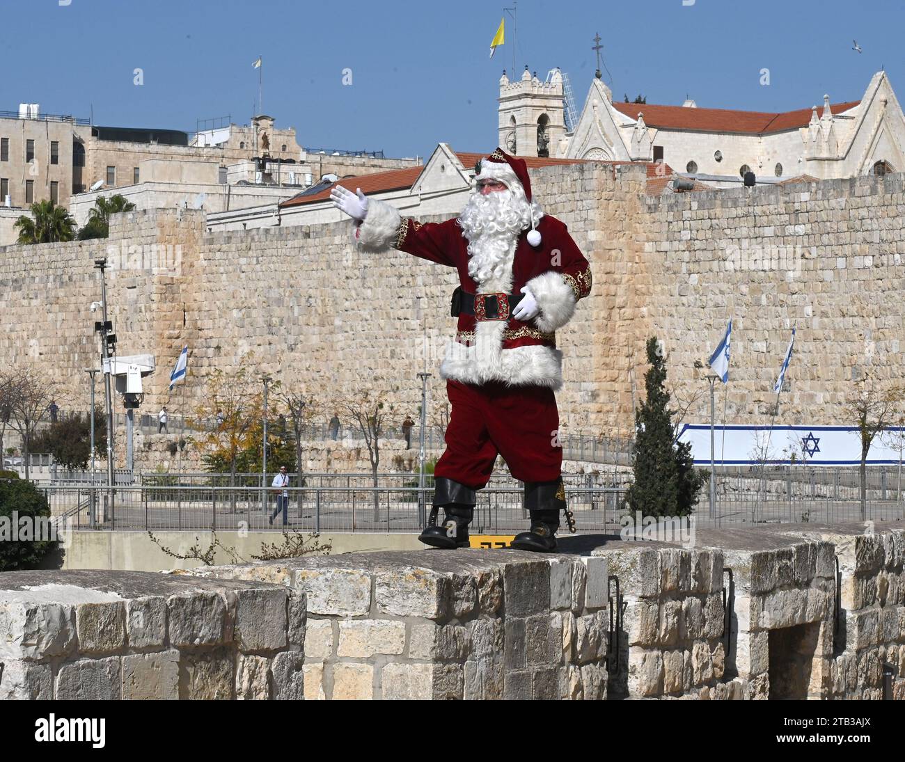 Vieille ville Jérusalem, Israël. 04 décembre 2023. Le chrétien