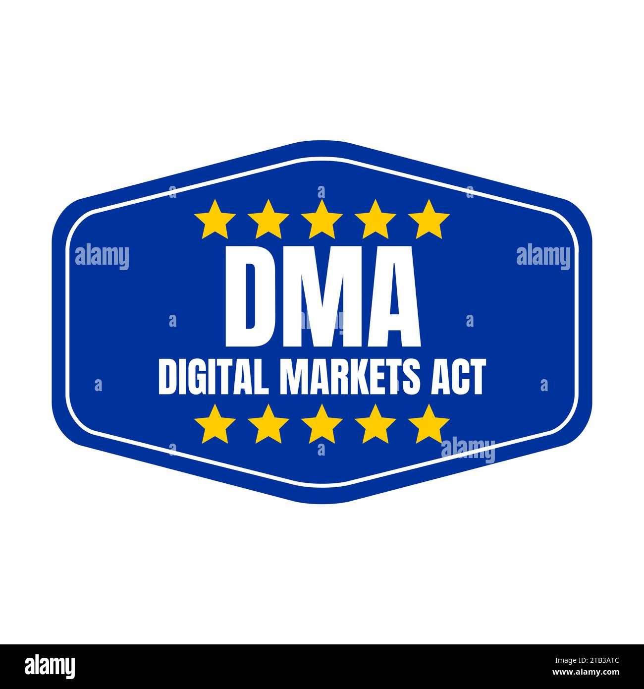 Symbole DMA Digital Markets Act Banque D'Images