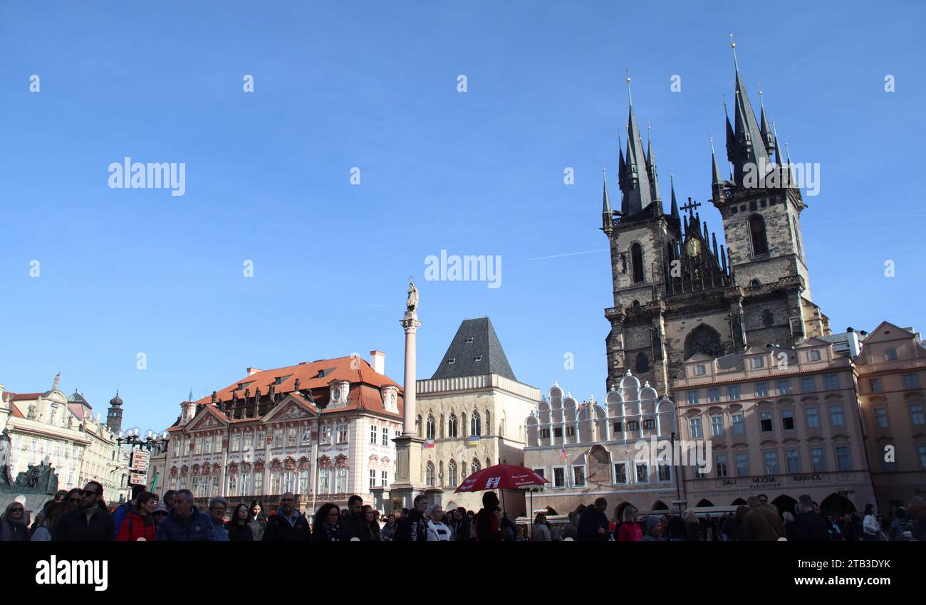 Sites touristiques de Prague Banque D'Images