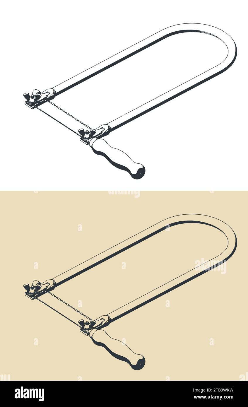 Illustrations vectorielles stylisées de scie sauteuse Illustration de Vecteur