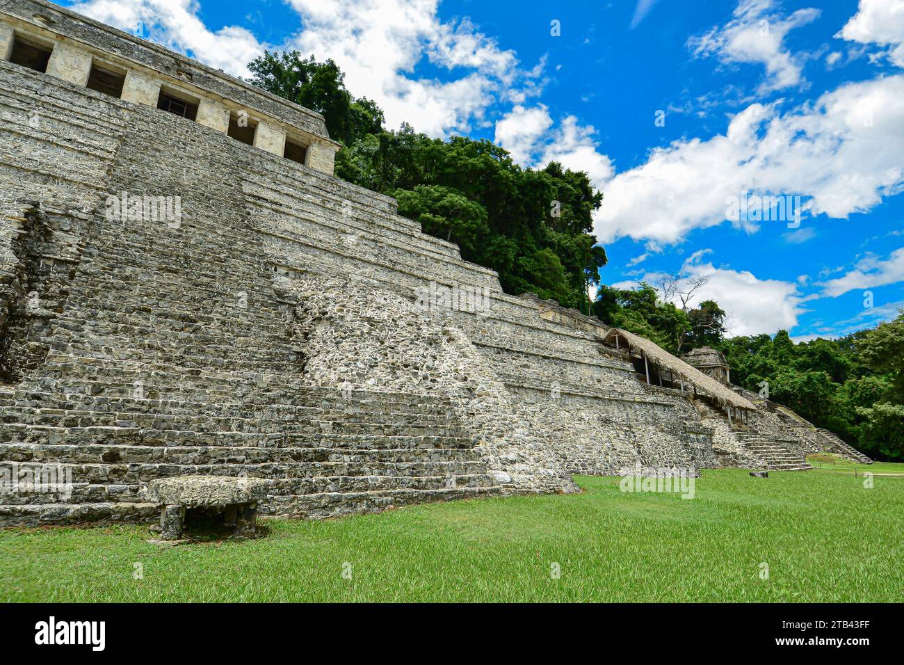 Ruines antiques de Palenque, Chiapas, Mexique Banque D'Images