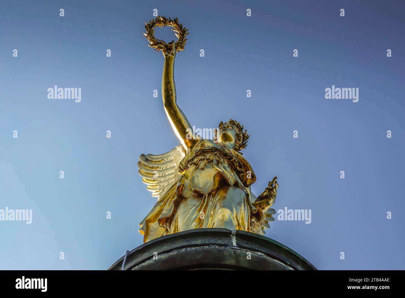 Colonne de la victoire Hakenberg, Am Denkmal, Fehrbellin, Brandebourg, Allemagne Banque D'Images