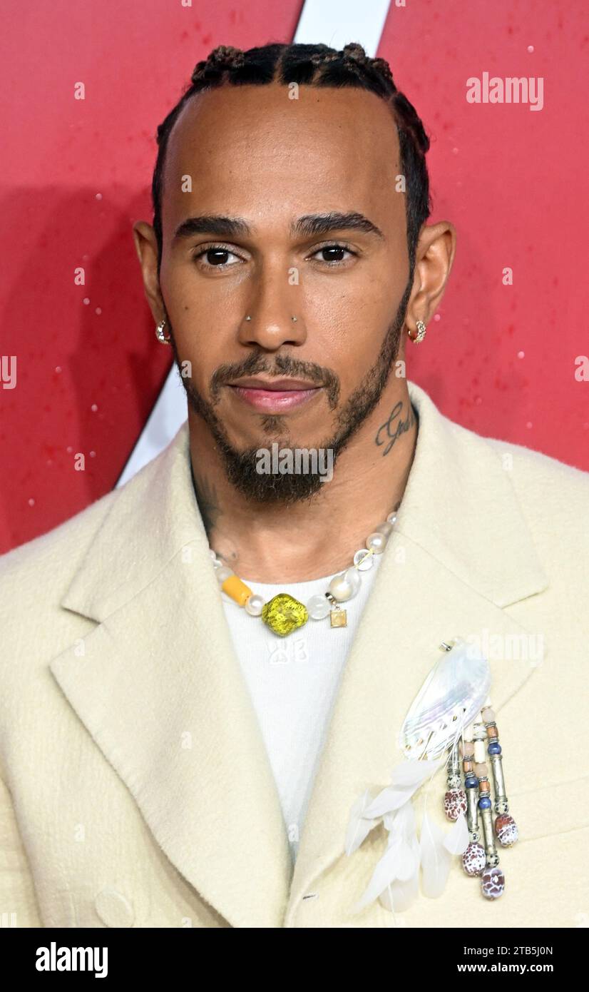 Londres, Royaume-Uni. 04 décembre 2023. Le pilote britannique de Formule 1 Lewis Hamilton assiste aux Fashion Awards au Royal Albert Hall de Londres, en Angleterre, le lundi 04 décembre 2023. Photo de Rune Hellestad/ crédit : UPI/Alamy Live News Banque D'Images