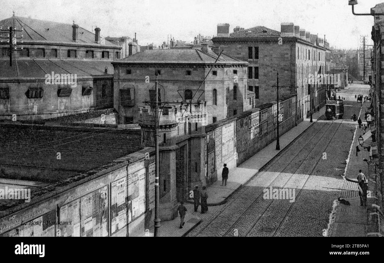 Prison de bordeaux Banque d'images noir et blanc - Alamy