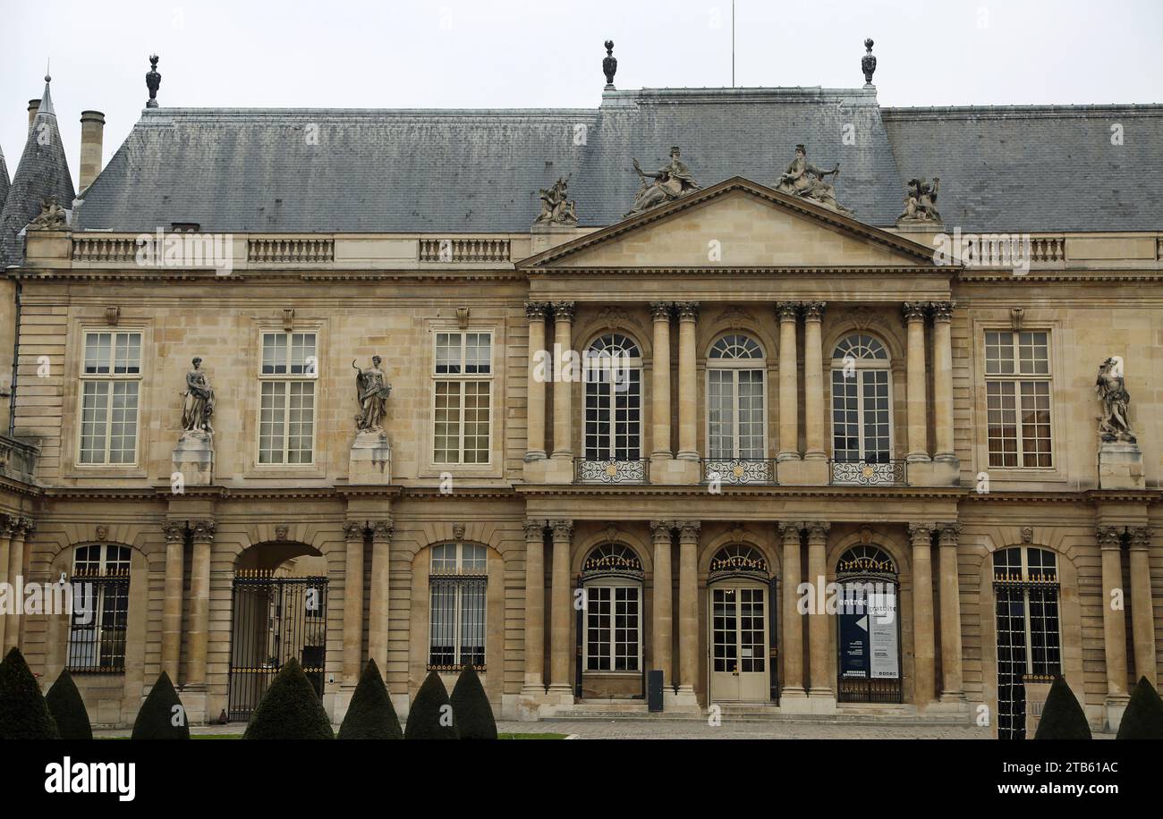 Façade du musée Picasso, Paris Banque D'Images