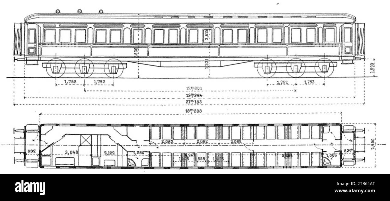 Wagon-restaurant no 200 des London et North Western et Caledonian Rys. Banque D'Images