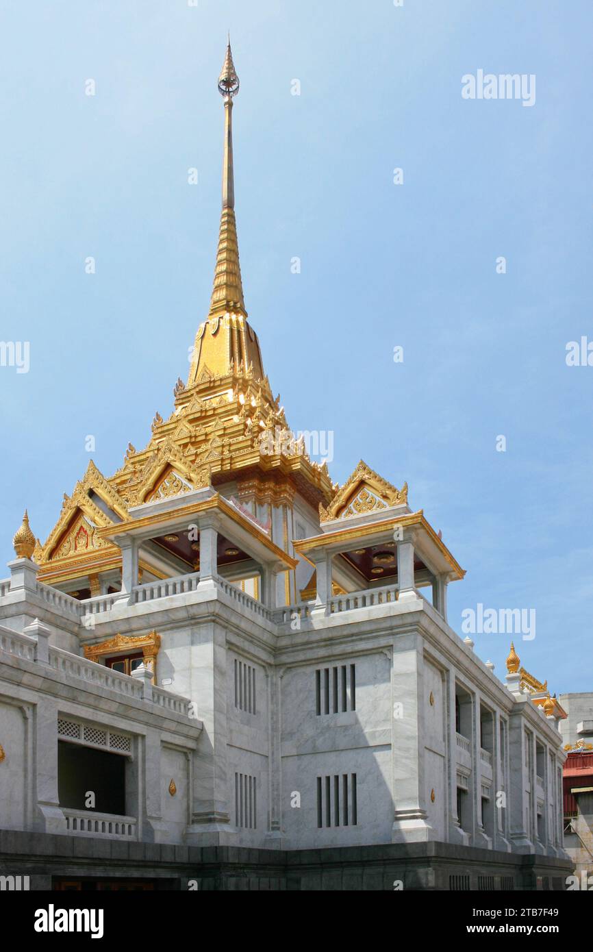 Wat Traimit ( Wat Traimit Wittaya RAM Worawihan ) à Bangkok. Ce temple bouddhiste abrite la plus grande statue en or massif du monde, avec un poids de 5,5 to Banque D'Images