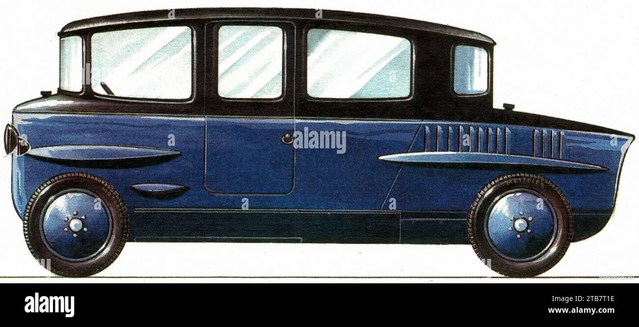 1921 Rumpler Tropfenwagen berline - photo de voiture ancienne Banque D'Images