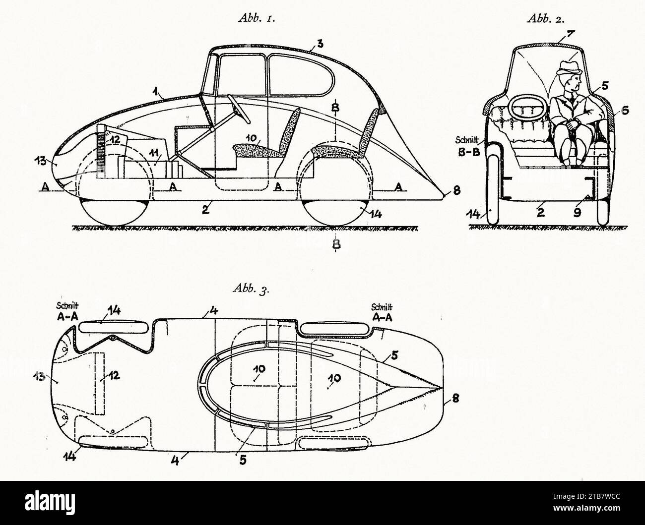 Jaray brevet 3 - photo de voiture vintage Banque D'Images