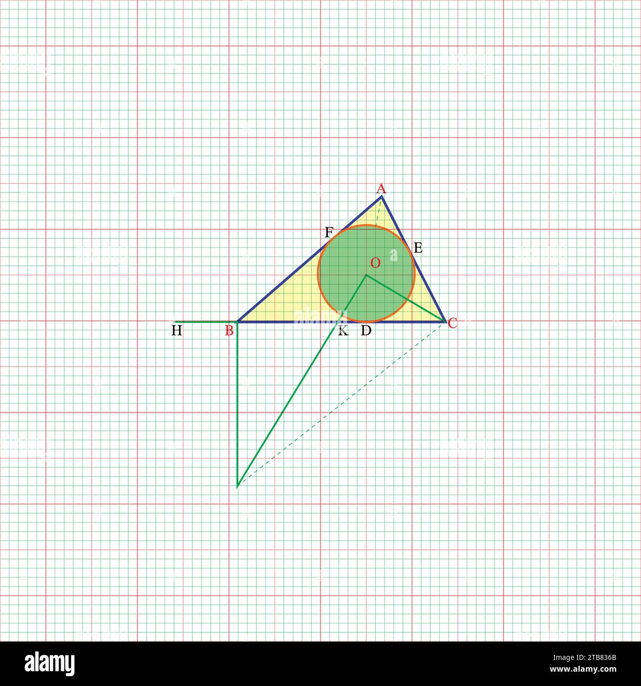 Arrière-plan abstrait des formules géométriques mathématiques Illustration de Vecteur