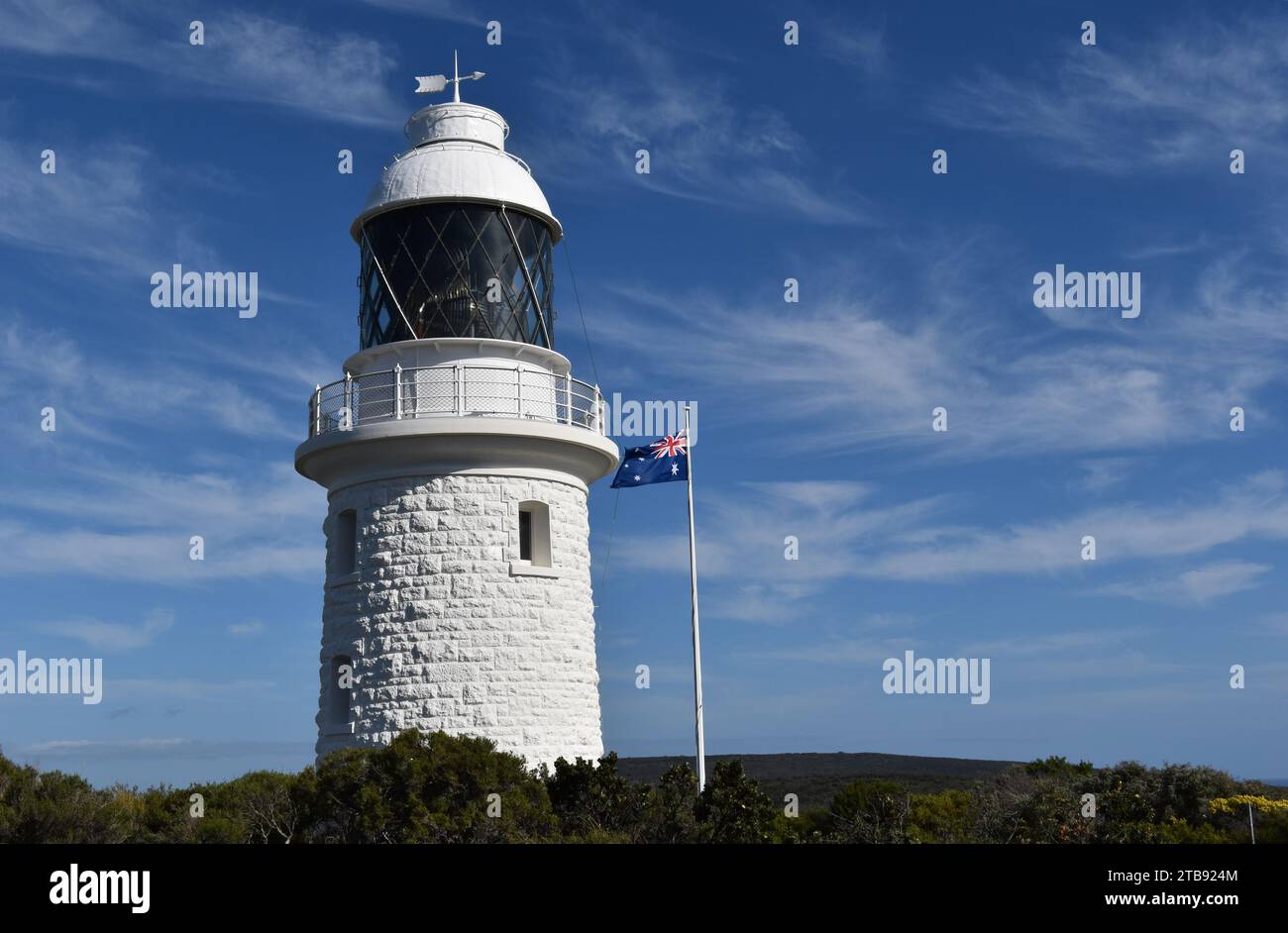 Le phare historique de Cape Naturaliste construit en 1904, parc national de Leeuwin-Naturaliste, près de Dunsborough, Australie occidentale, Australie Banque D'Images