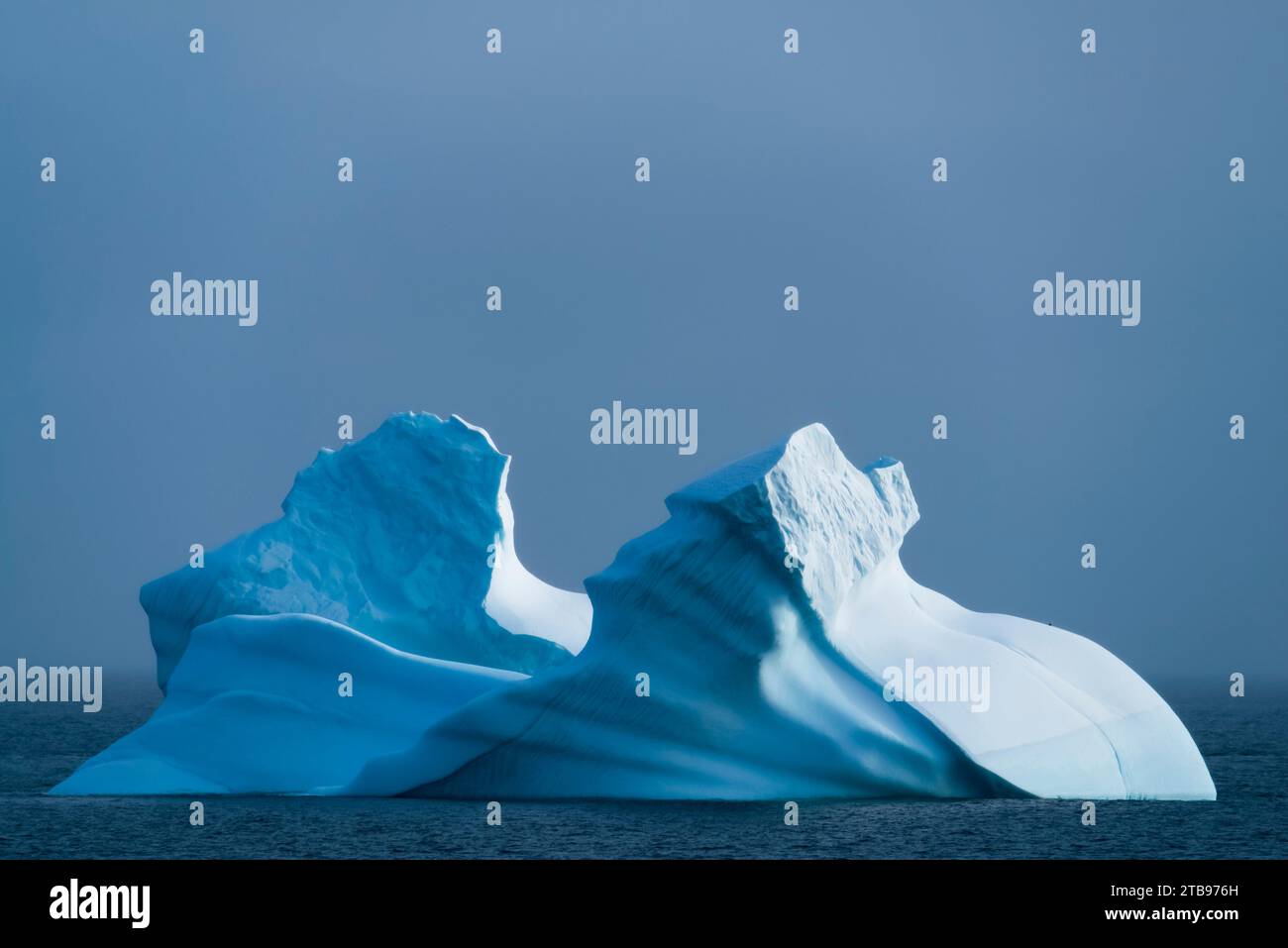 Iceberg sur le côté ouest de la péninsule antarctique ; Antarctique Banque D'Images