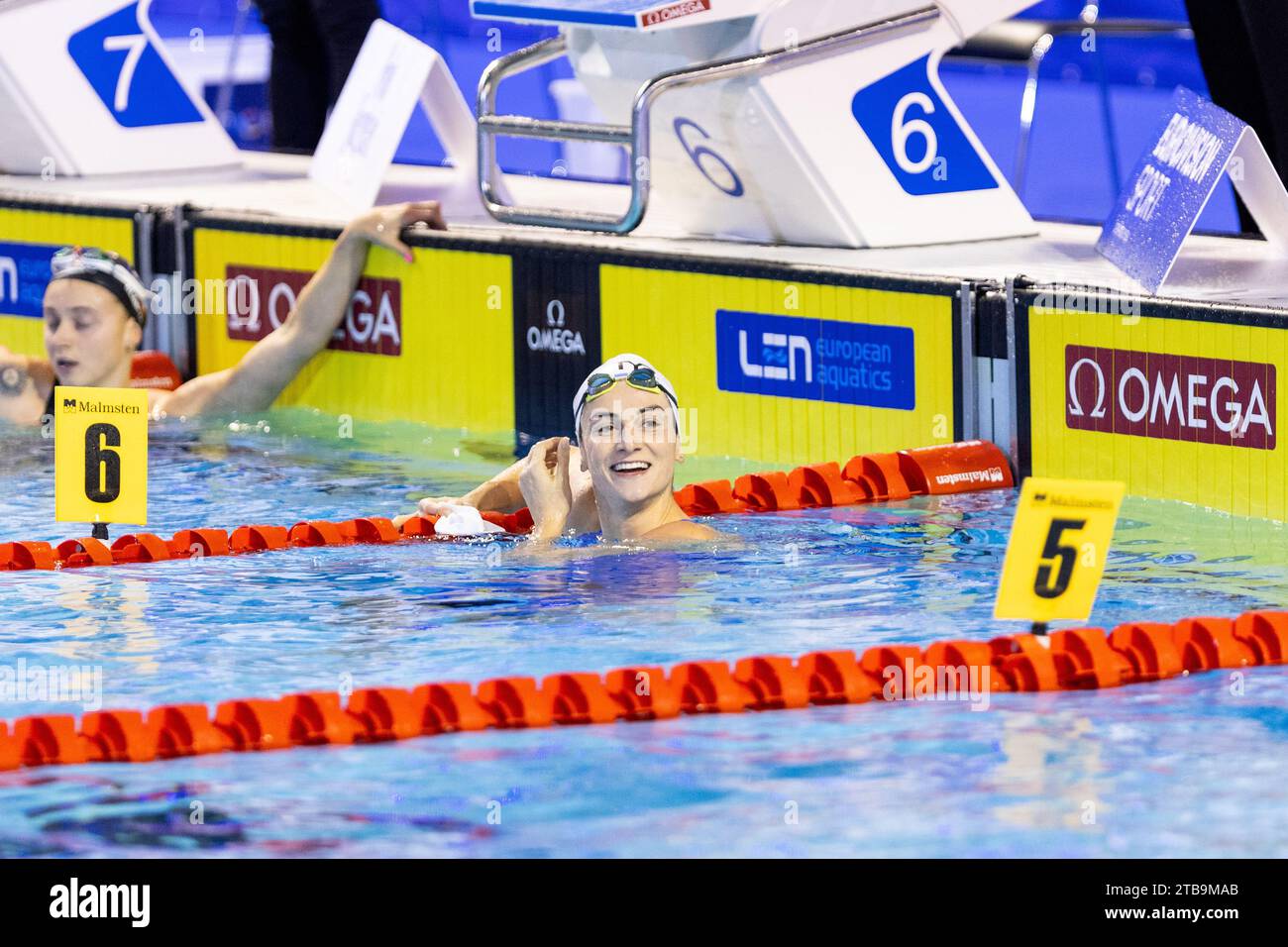 Gastaldello Beryl, de France, lors des demi-finales du 50m Freestyle Womenâ&#x80;&#x99;s aux Championnats d'Europe sur court parcours LEN 2023 le 5 décembre 2023 à Otopeni, Roumanie Banque D'Images