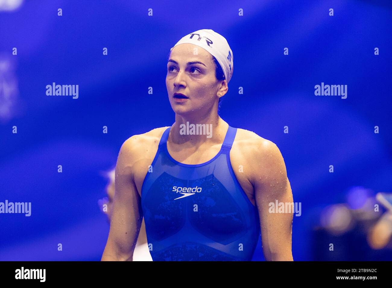 Gastaldello Beryl, de France, lors des demi-finales du 50m Freestyle Womenâ&#x80;&#x99;s aux Championnats d'Europe sur court parcours LEN 2023 le 5 décembre 2023 à Otopeni, Roumanie Banque D'Images