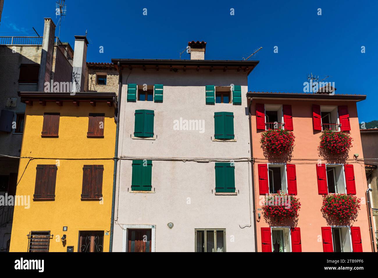 Italie Vénétie Vallée de Brenta - le village de Campolongo sul Brenta Banque D'Images