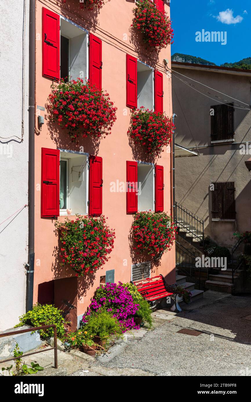 Italie Vénétie Vallée de Brenta - le village de Campolongo sul Brenta Banque D'Images