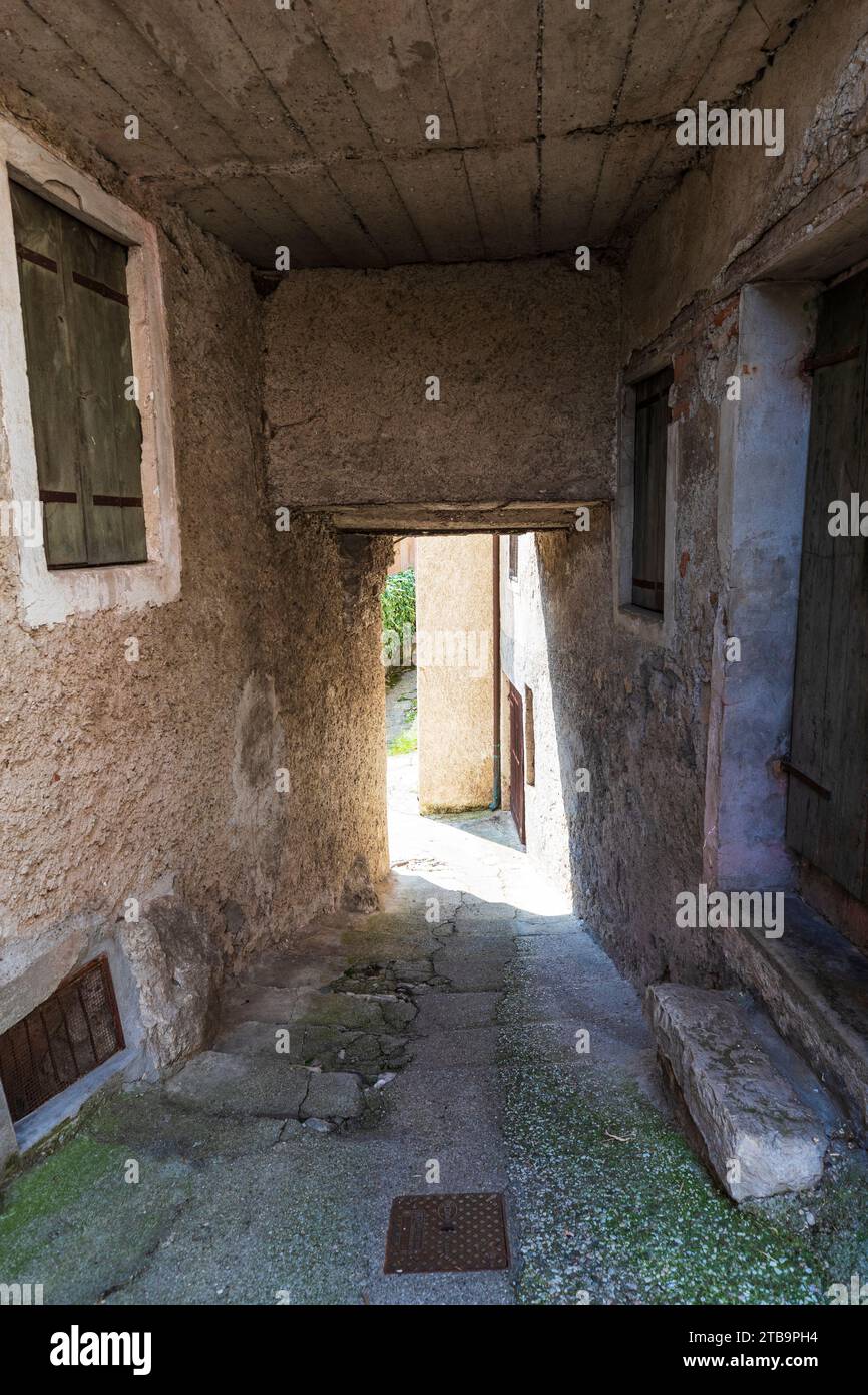 Italie Vénétie Vallée de Brenta - le village de Sasso Stefani Banque D'Images