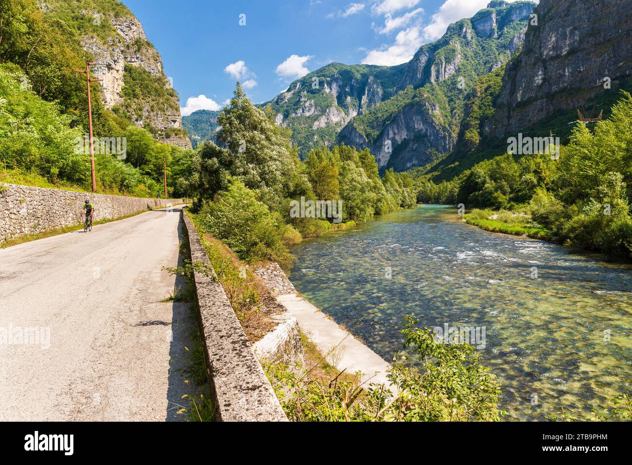 Italie Vénétie Vallée de Brenta - localité Costa River Brenta Banque D'Images