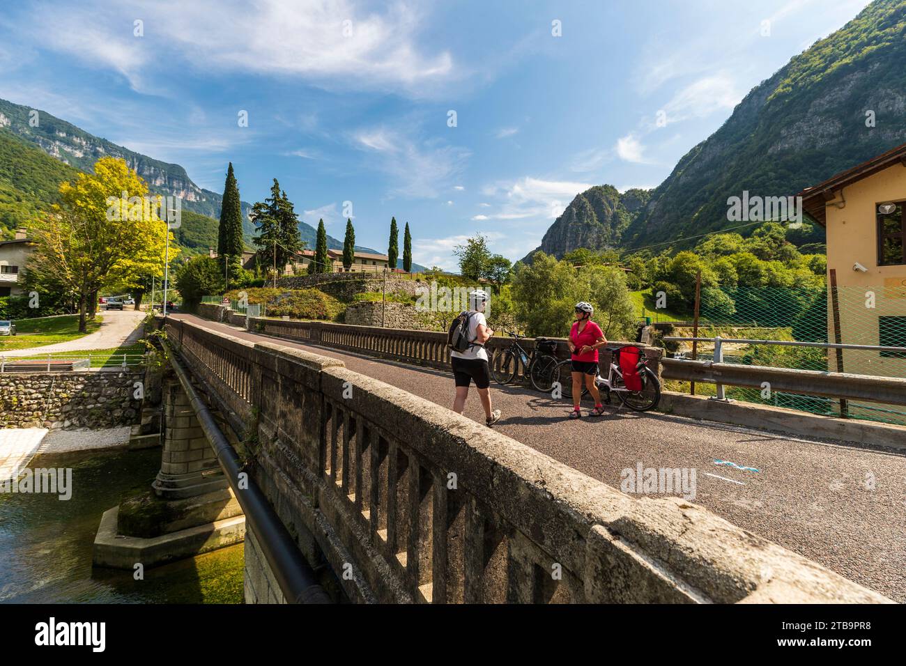 Italie Vénétie Vallée de Brenta - Oliero Banque D'Images