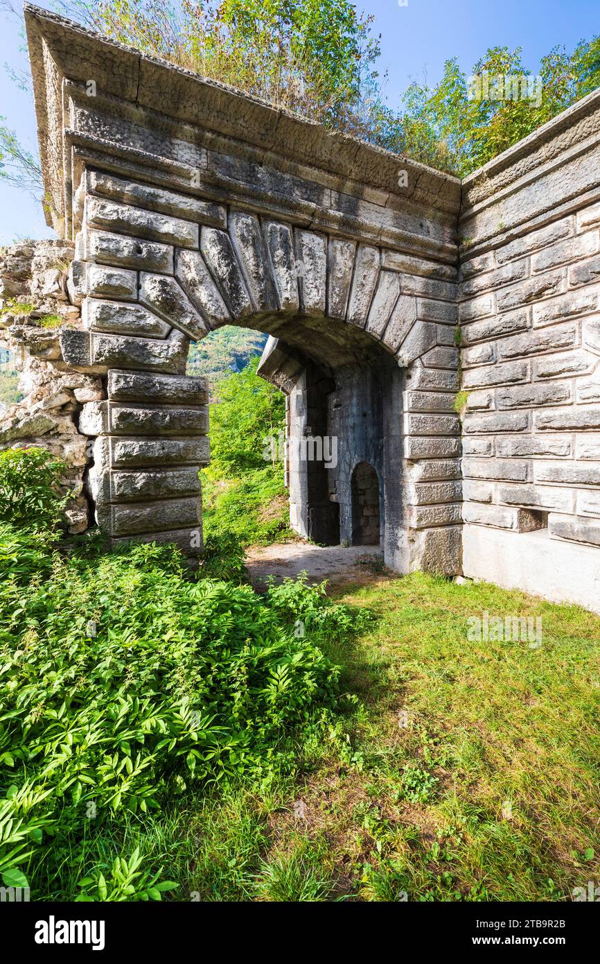 Italie Vénétie Vallée de Brenta - Primolano - Tagliata della Scala Banque D'Images