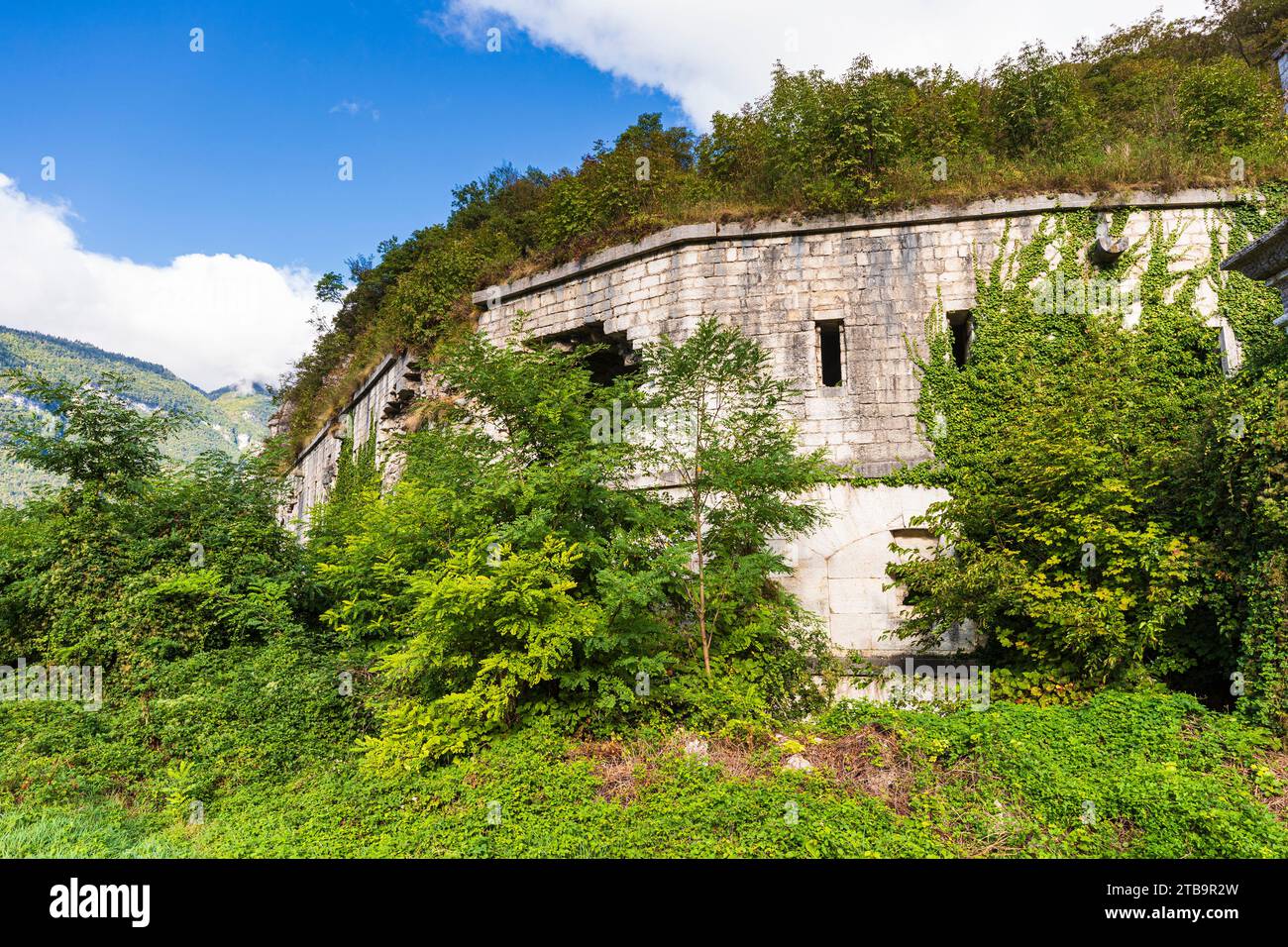 Italie Vénétie Vallée de Brenta - Primolano - Tagliata della Scala Banque D'Images