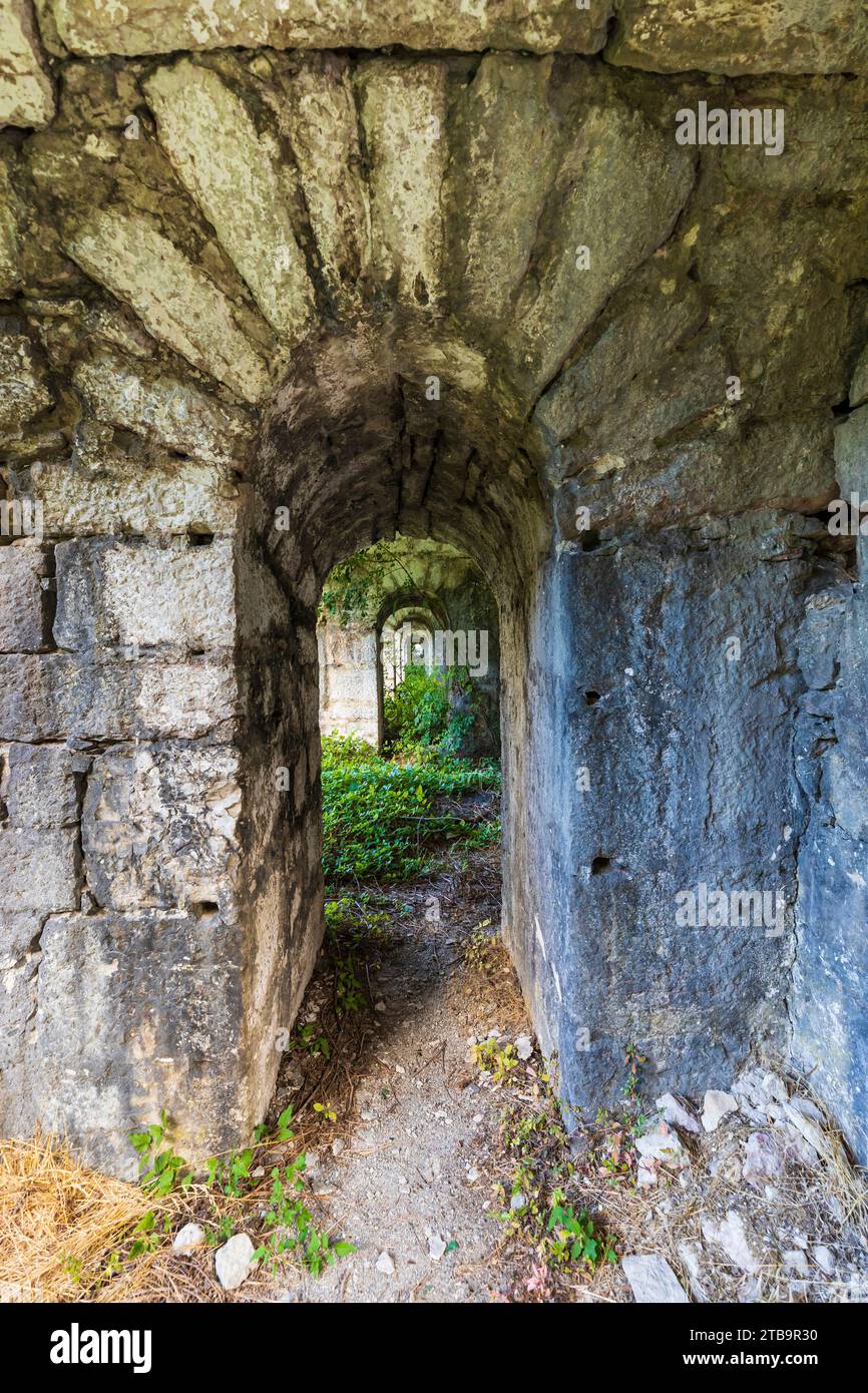 Italie Vénétie Vallée de Brenta - Primolano - Tagliata della Scala Banque D'Images