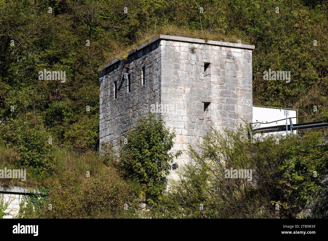 Italie Vénétie Vallée de Brenta - Primolano - Tagliata della Scala Banque D'Images