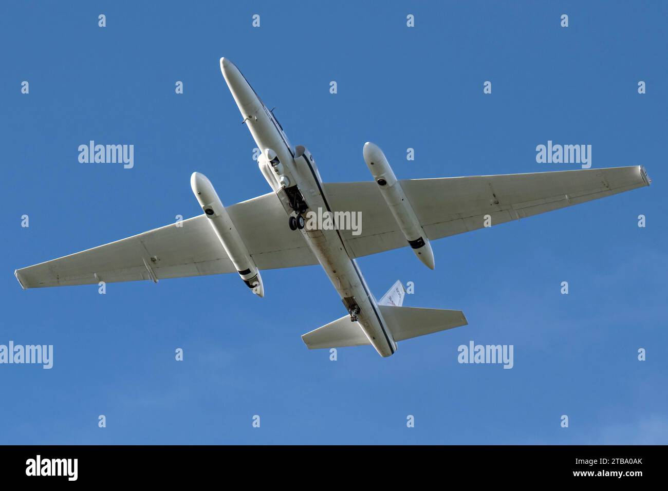 Le 13 juillet 2023 - un avion de recherche ER-2 décolle de la base aérienne MacDill, en Floride, pour effectuer des recherches terrestres sur les éclairs gamma dans le Golfe Banque D'Images