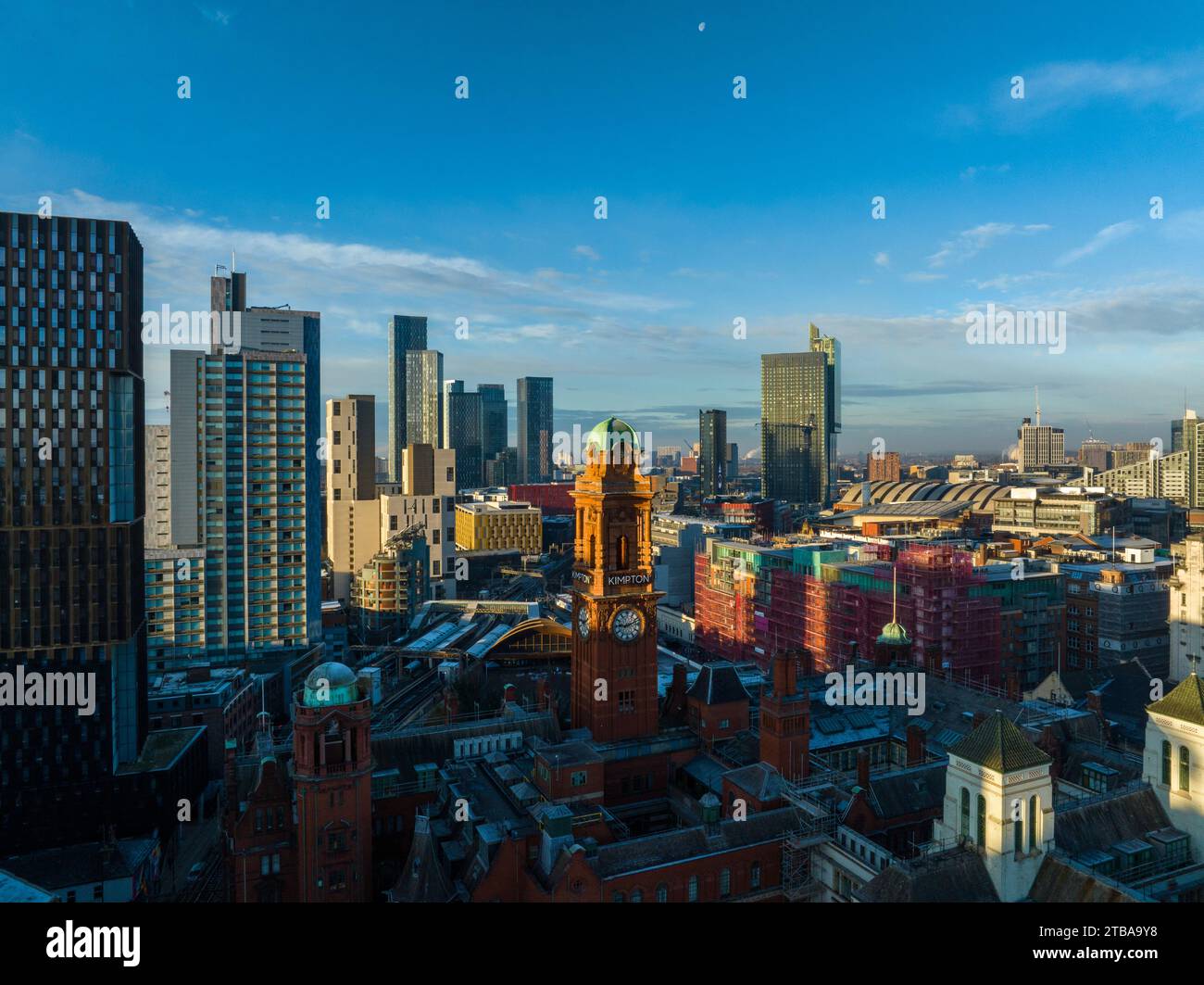 Manchester City Centre Skyline 3 Banque D'Images