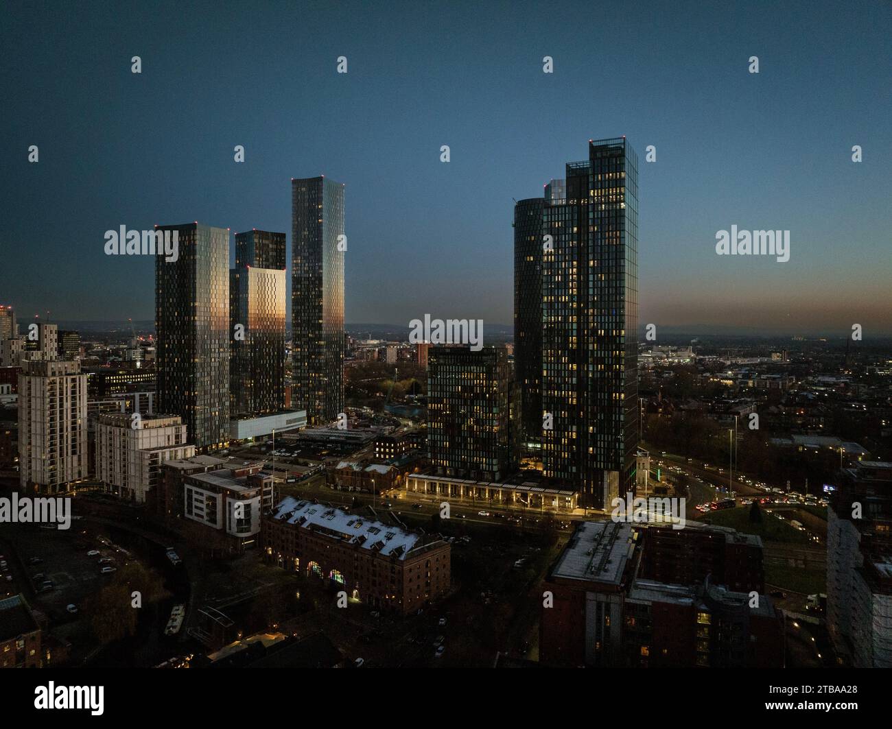 Urban Skyline, Manchester 3 Banque D'Images