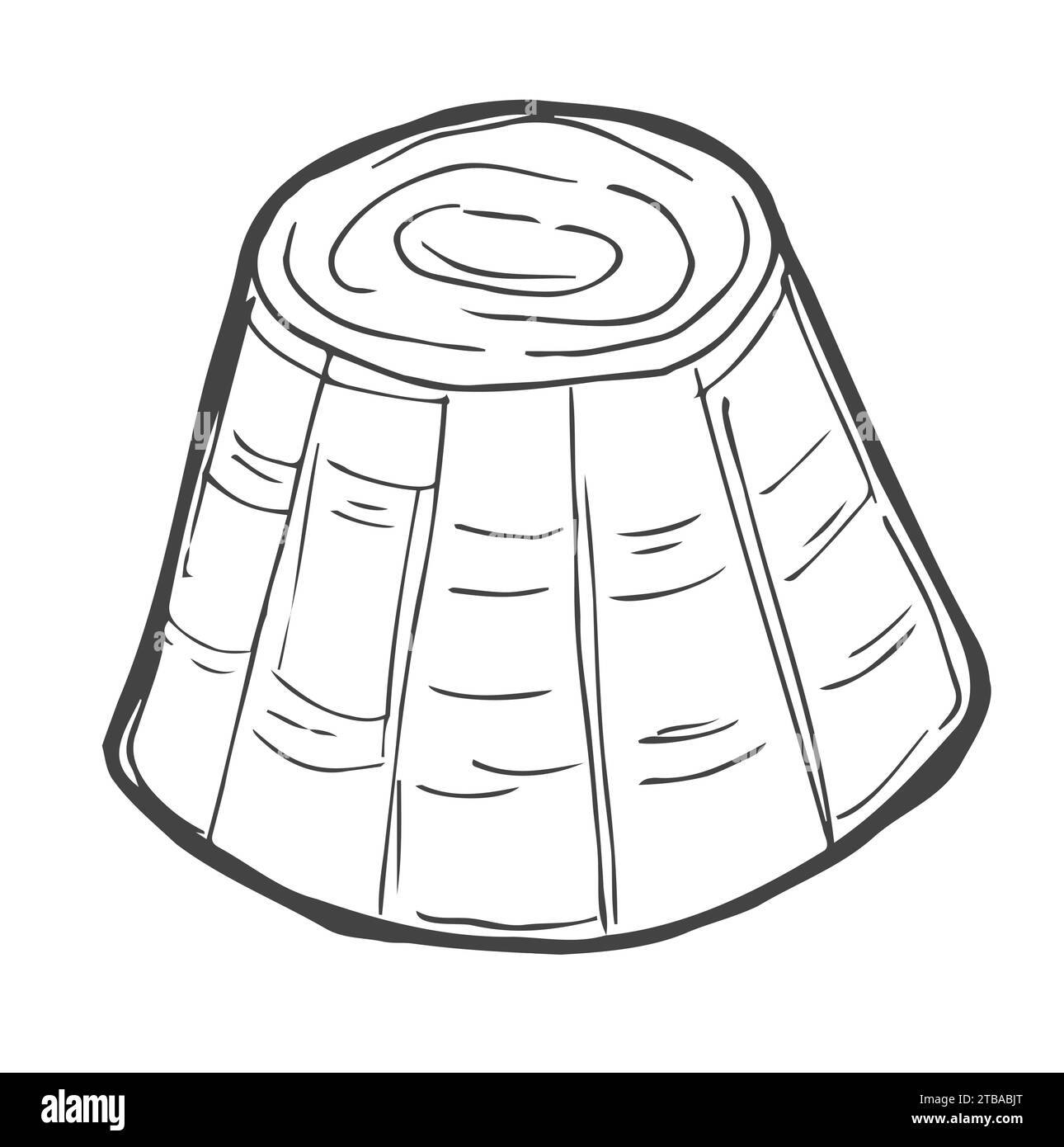 Set de ricotta au fromage italien. Dessins de style d'esquisse dessinés à la main. Collection de fromages italiens traditionnels. Illustrations vectorielles Illustration de Vecteur