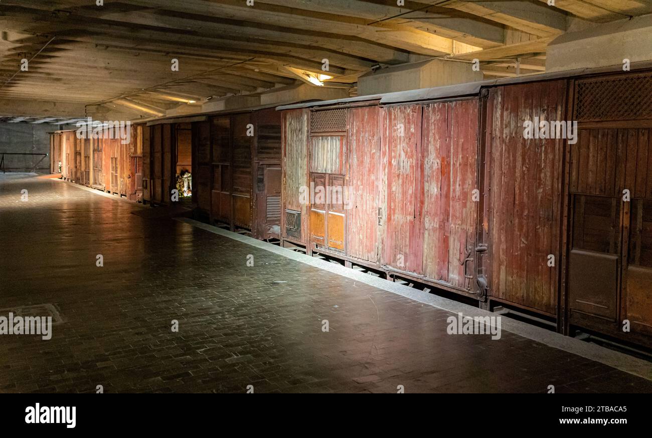 La Memoriale della Shoah est un mémorial de l'Holocauste à la gare centrale de Milan commémorant les prisonniers juifs déportés par un secret Banque D'Images
