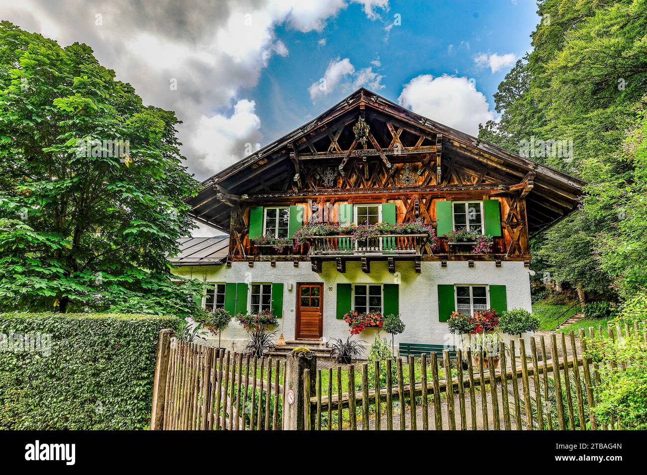 großer Alpsee, das vielseitige Naturerlebnis im Oberallgäu : der Große Alpsee-Rundweg Banque D'Images
